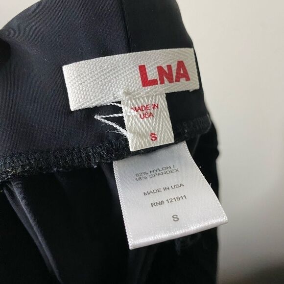 LNA Olivia Gathered Ankle Leggings in Black Size S - Picture 10 of 10